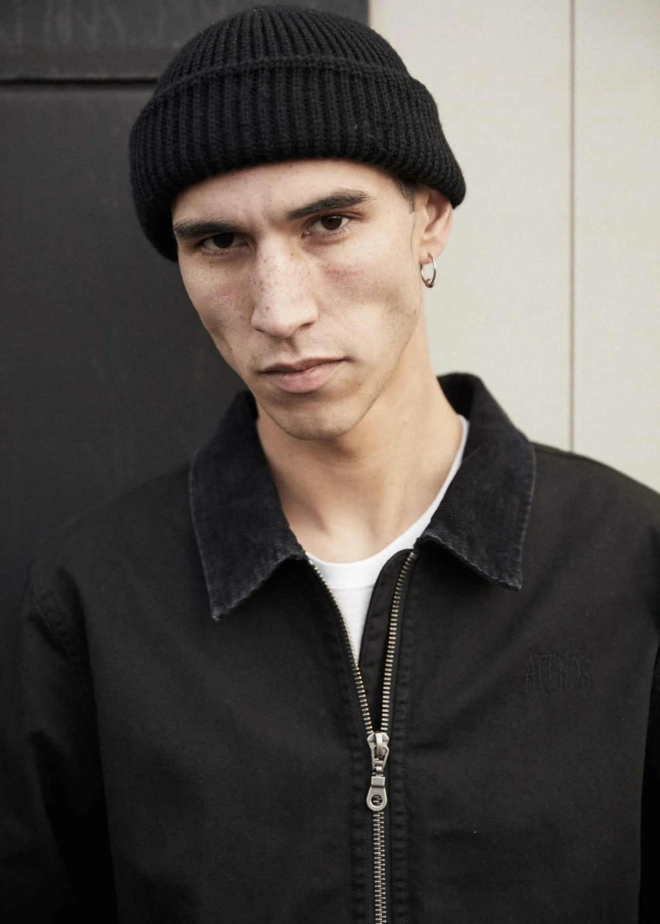 Afends Mens Mass - Coach Jacket - Black