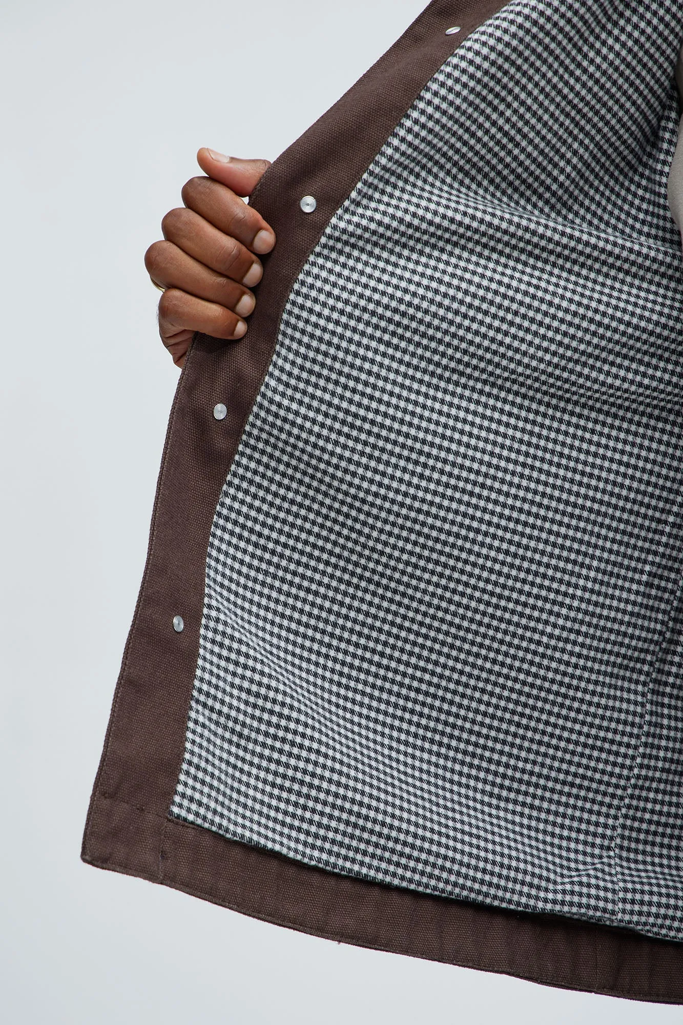 Alexander Utility Canvas Chore Jacket - Brown
