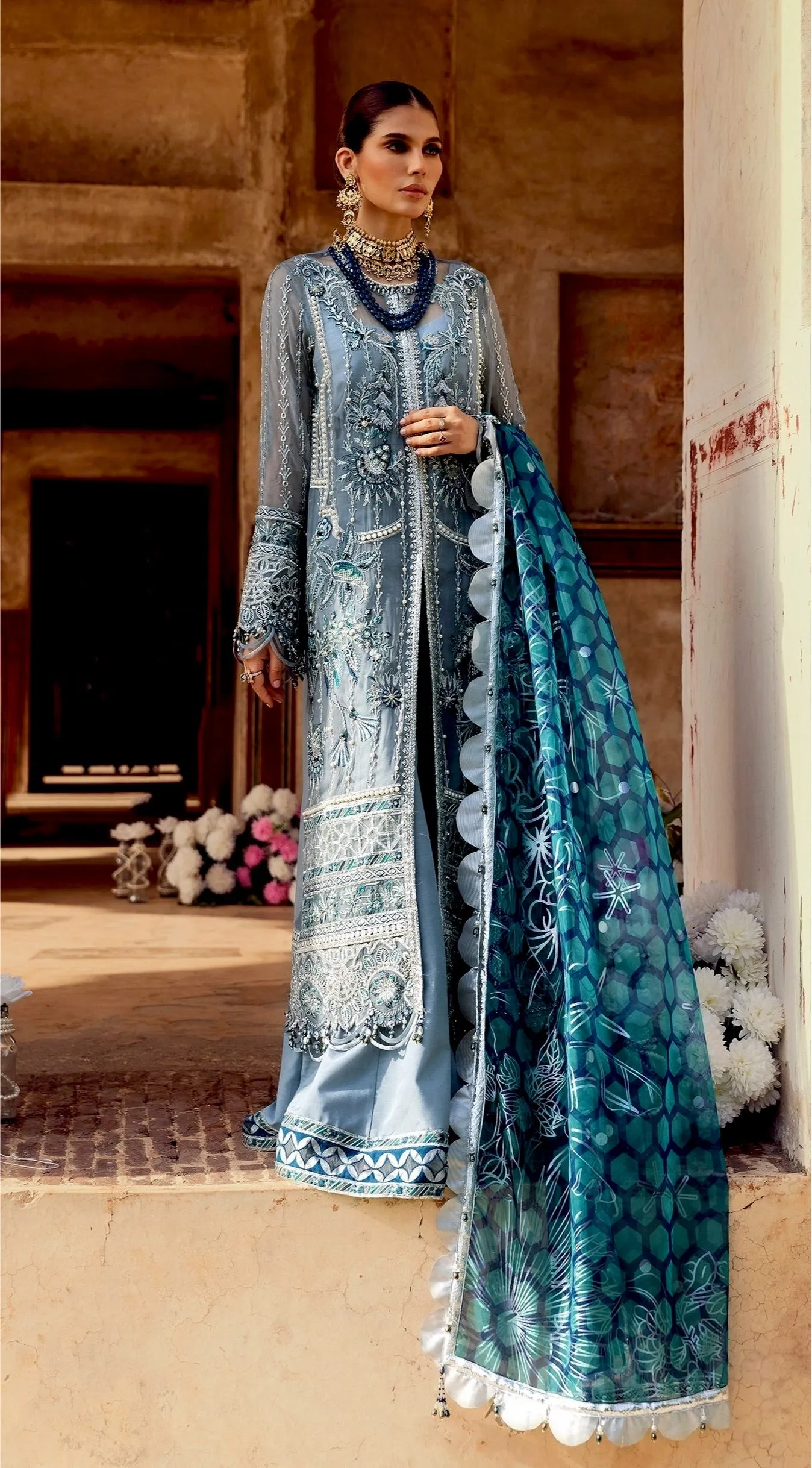 Anaya by Kiran Chaudhry · Hand Embellished & Embroidered Chiffon Collection – Eva