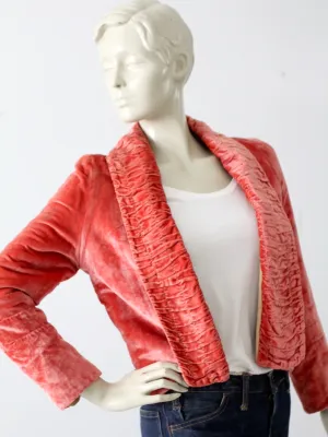 antique velvet jacket