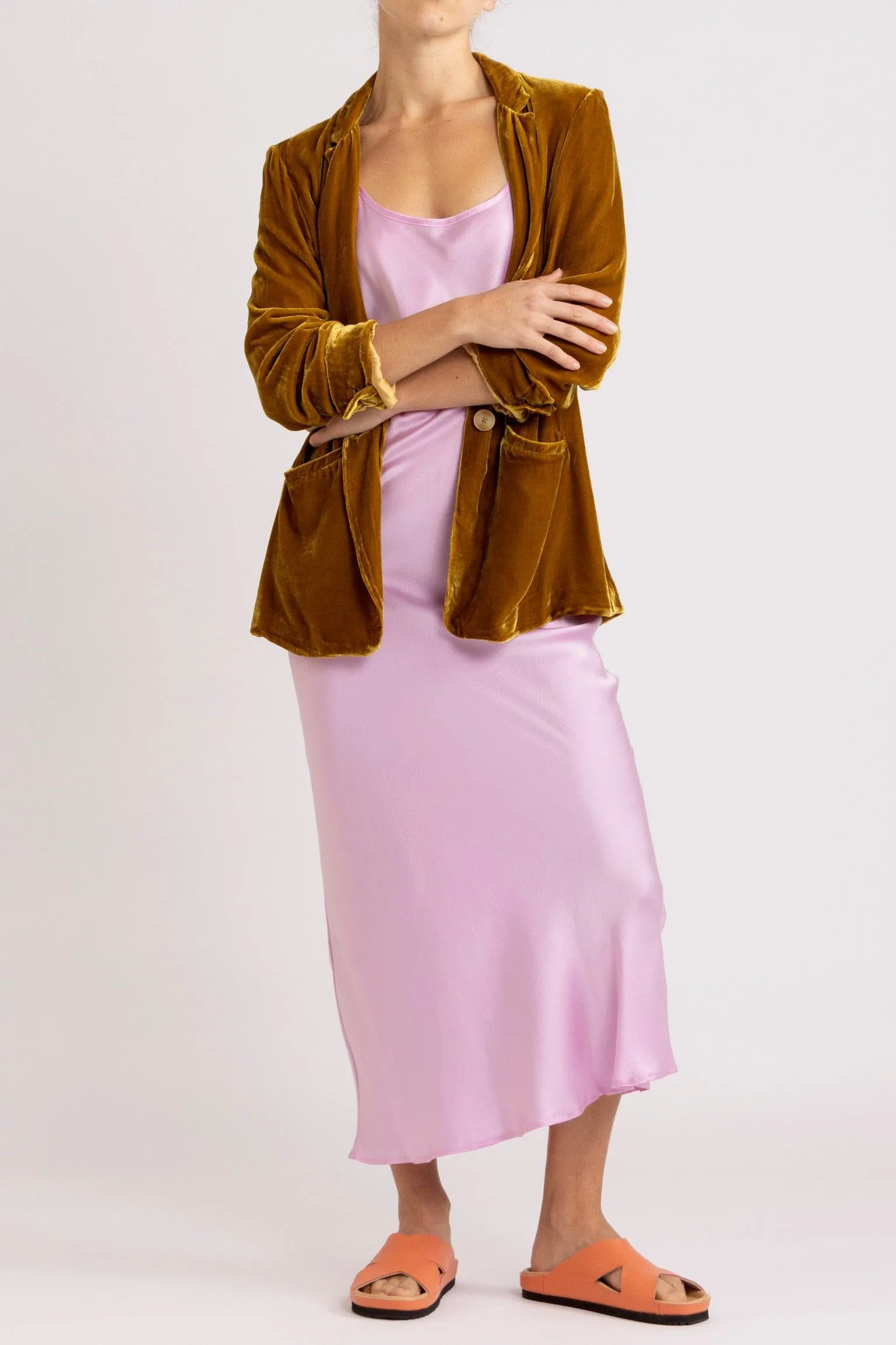Luxurious Aude Silk Velvet Blazer for Women