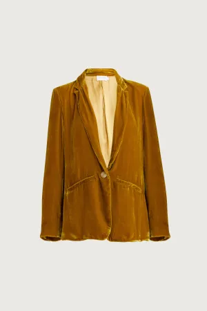 Luxurious Aude Silk Velvet Blazer for Women