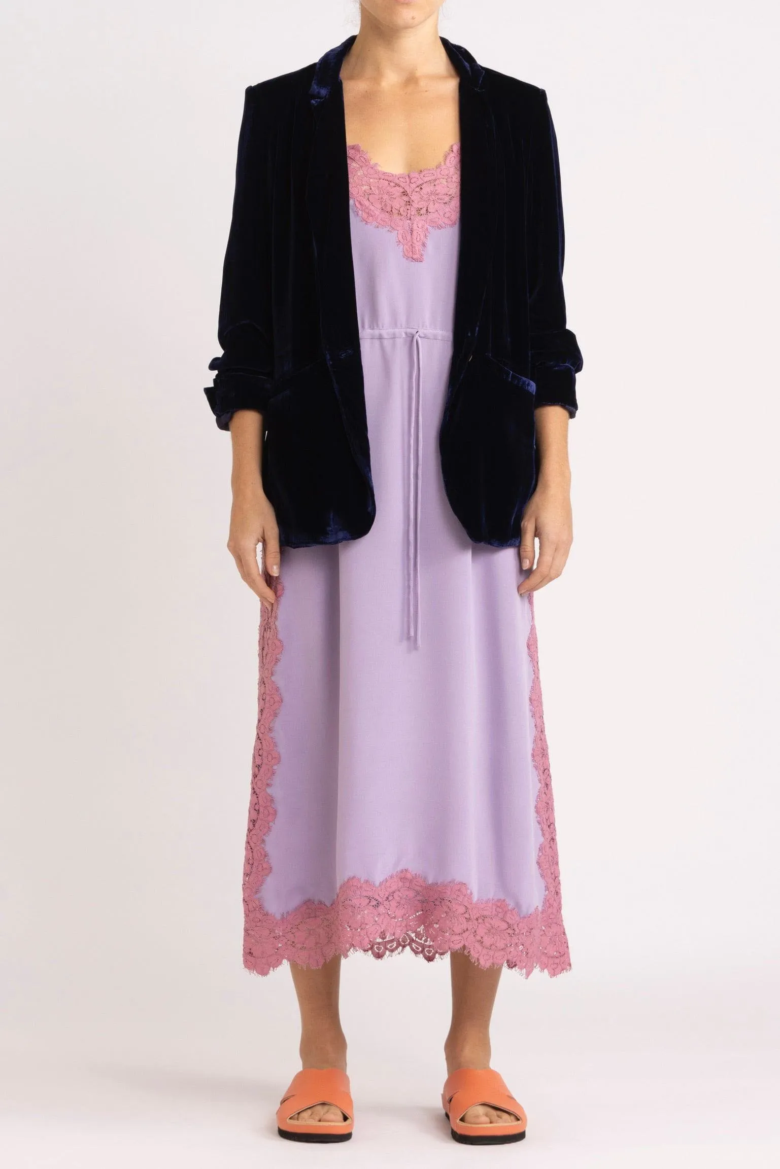 Luxurious Aude Silk Velvet Blazer for Women