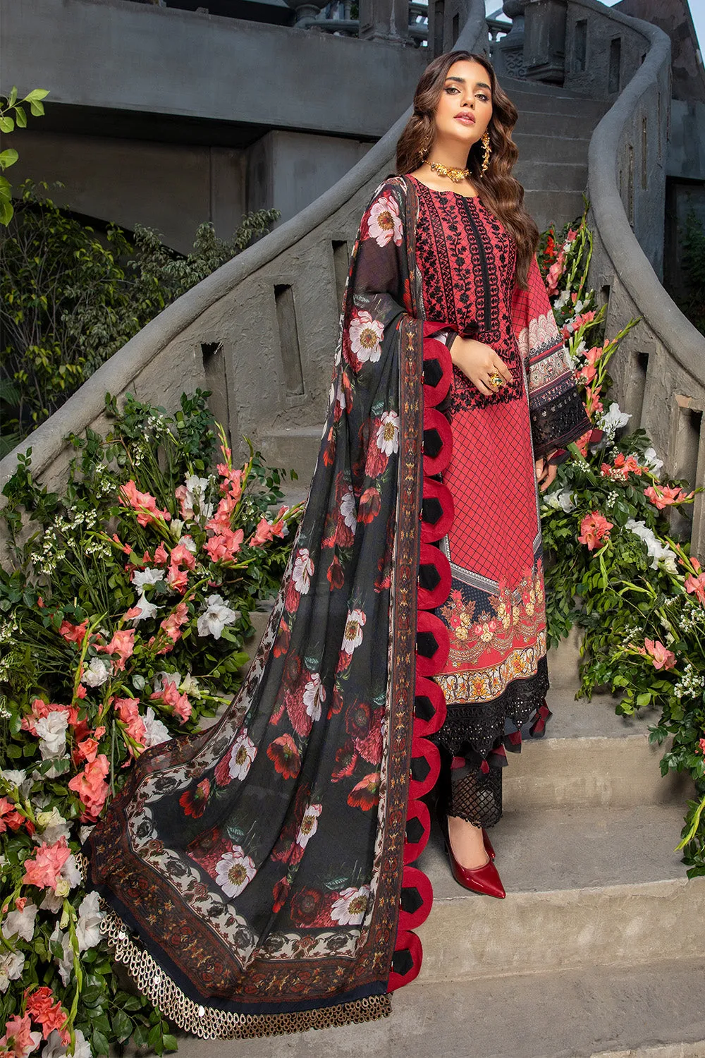 Azure Luxury Lawn Collection 2022 – Scarlet