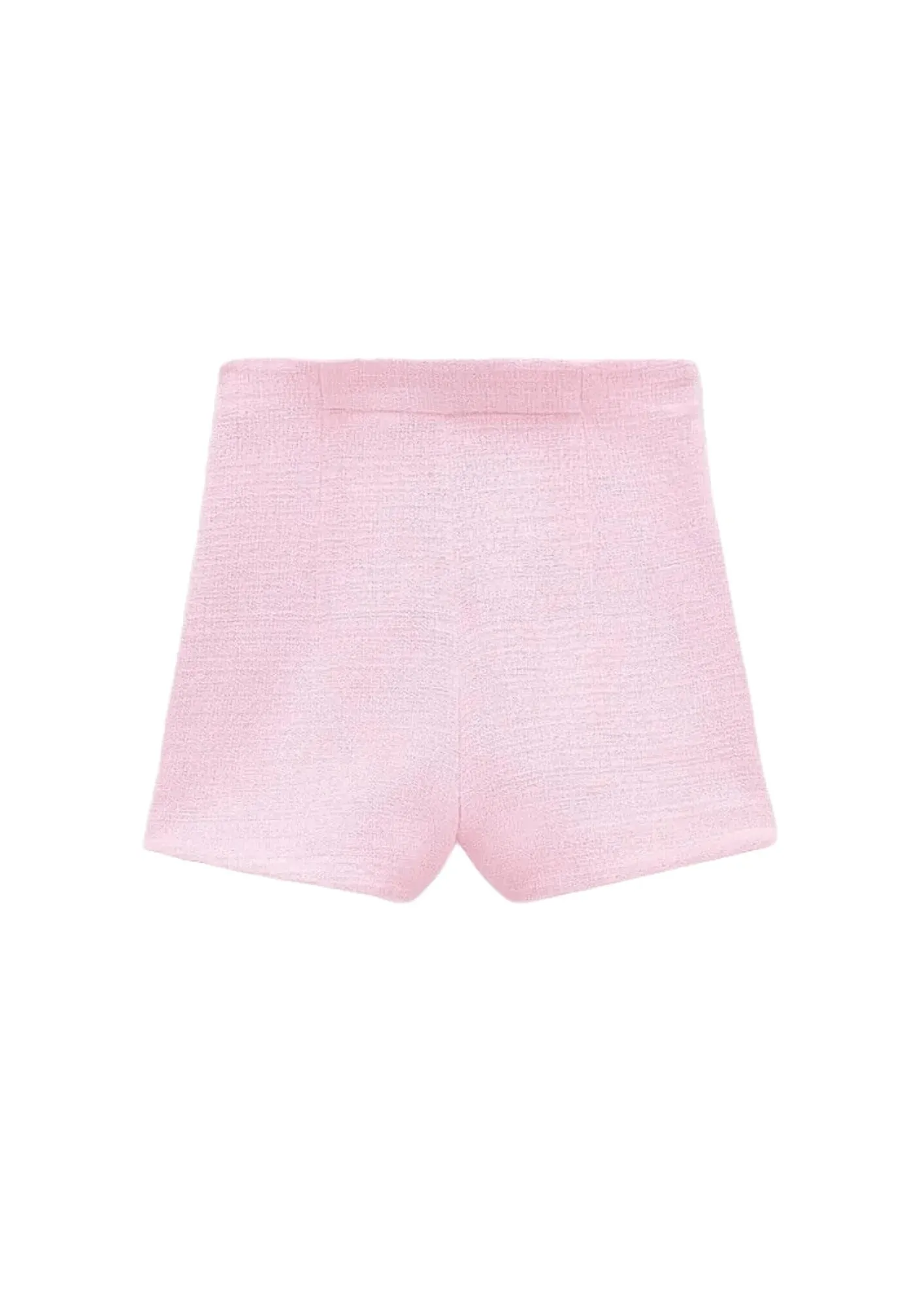 BABY PINK TWEED SHORTS