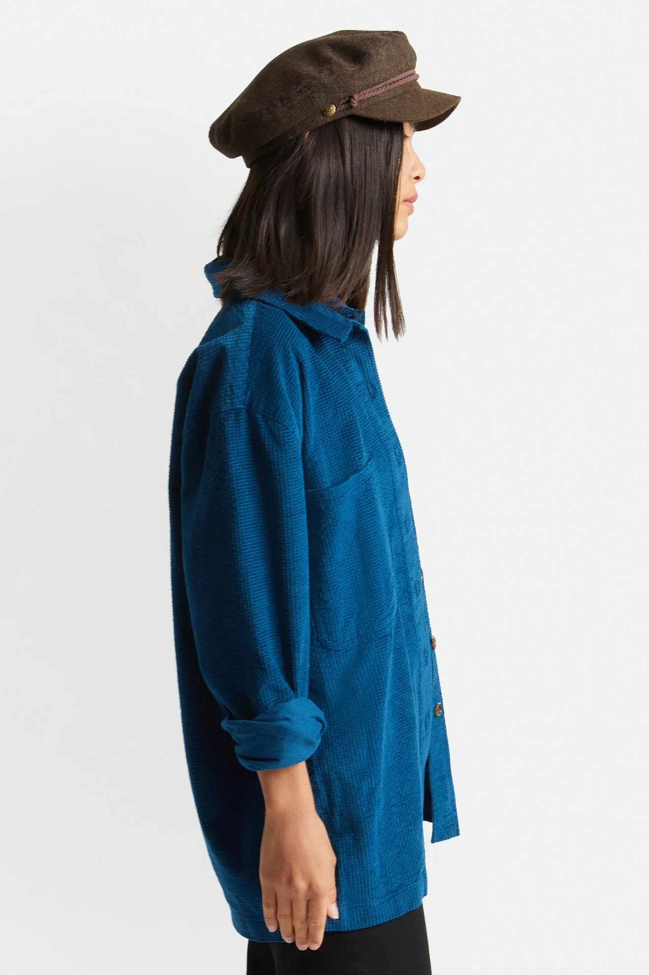 Bowery Tunic Overshirt - Marine Blue