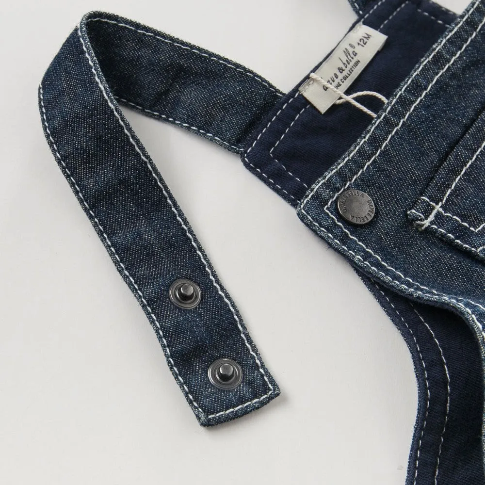 Boys' Flannel-lined Denim Overalls