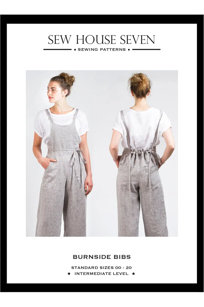 Burnside Bibs Pattern from Sew House Seven