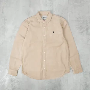 Carhartt WIP Madison Cord L/S Shirt - Wall / Black