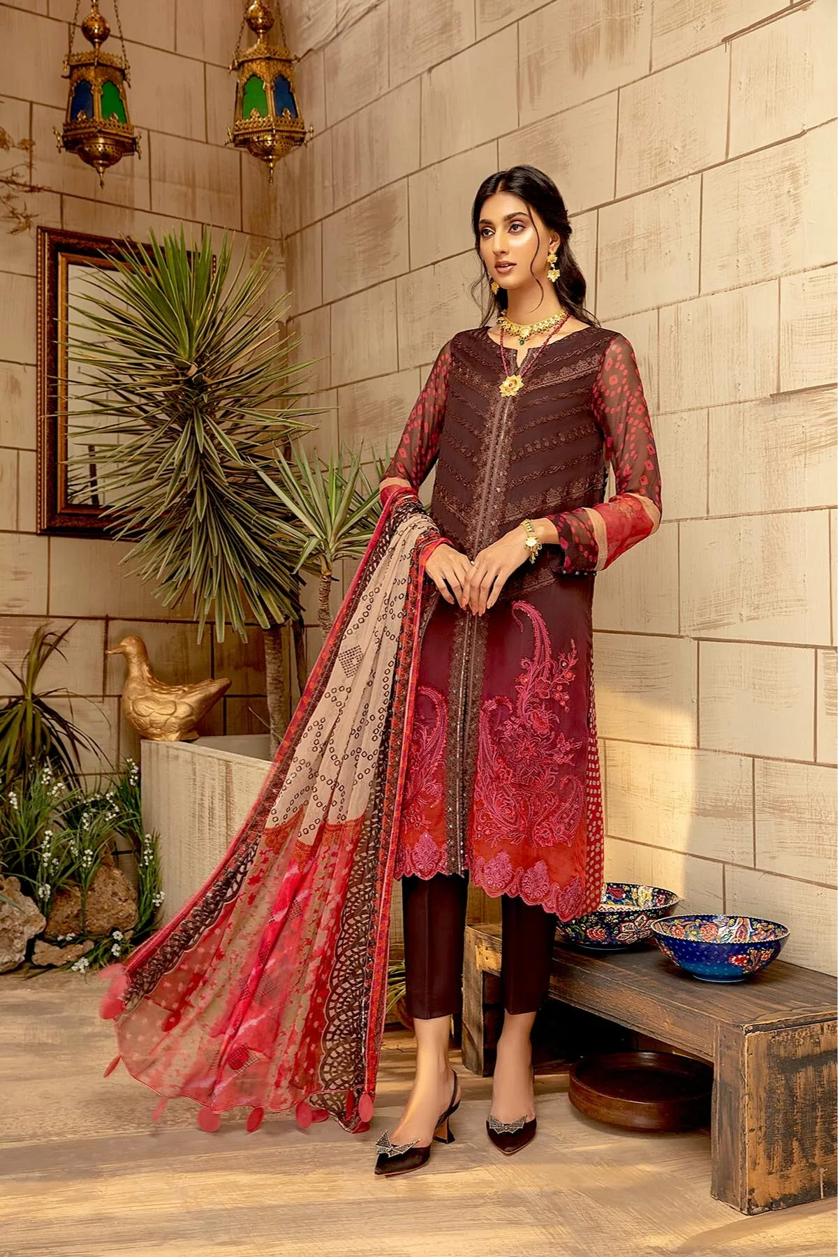 Charizma Vasal Embroidered Chiffon Collection 2021 – VSL-12