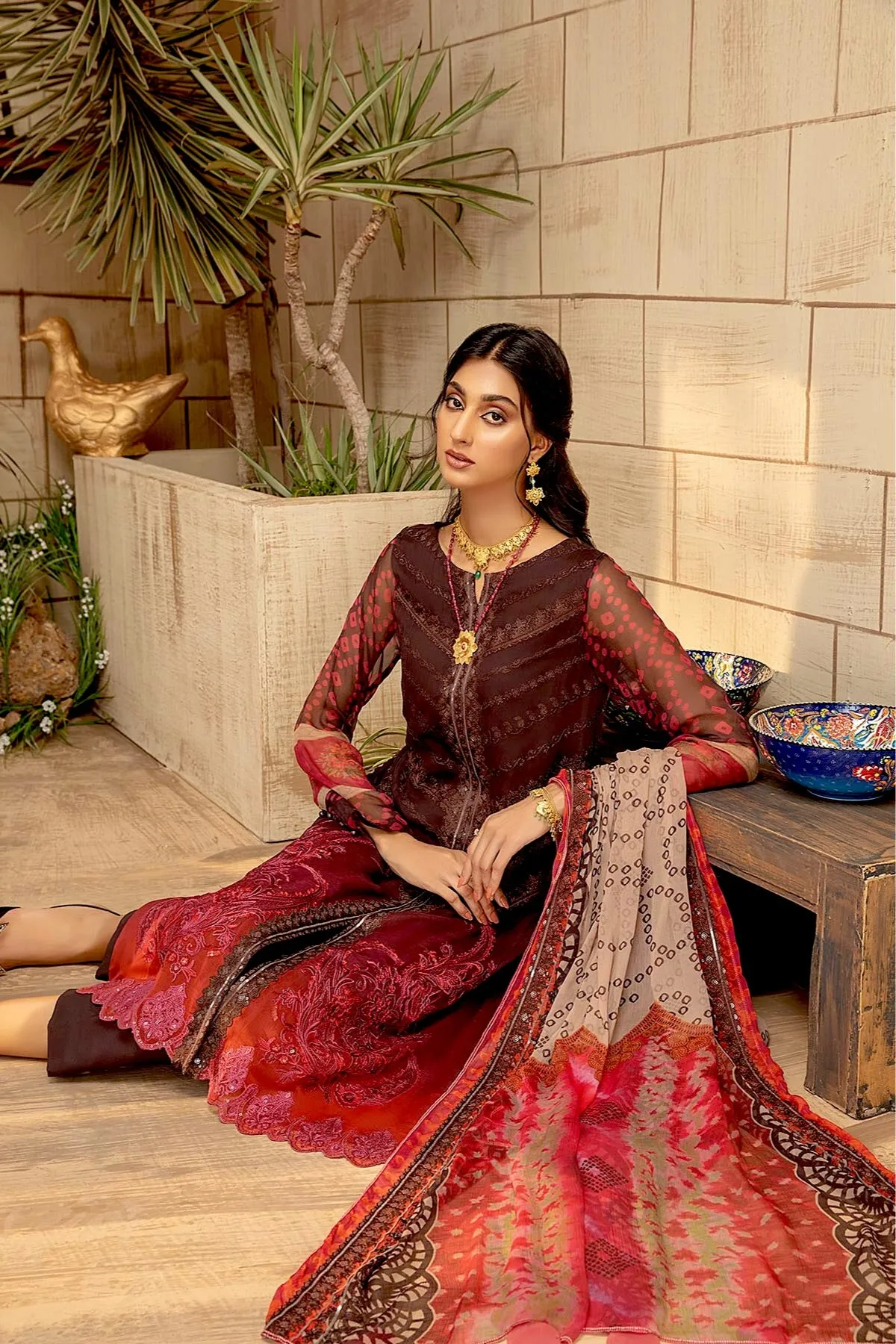 Charizma Vasal Embroidered Chiffon Collection 2021 – VSL-12