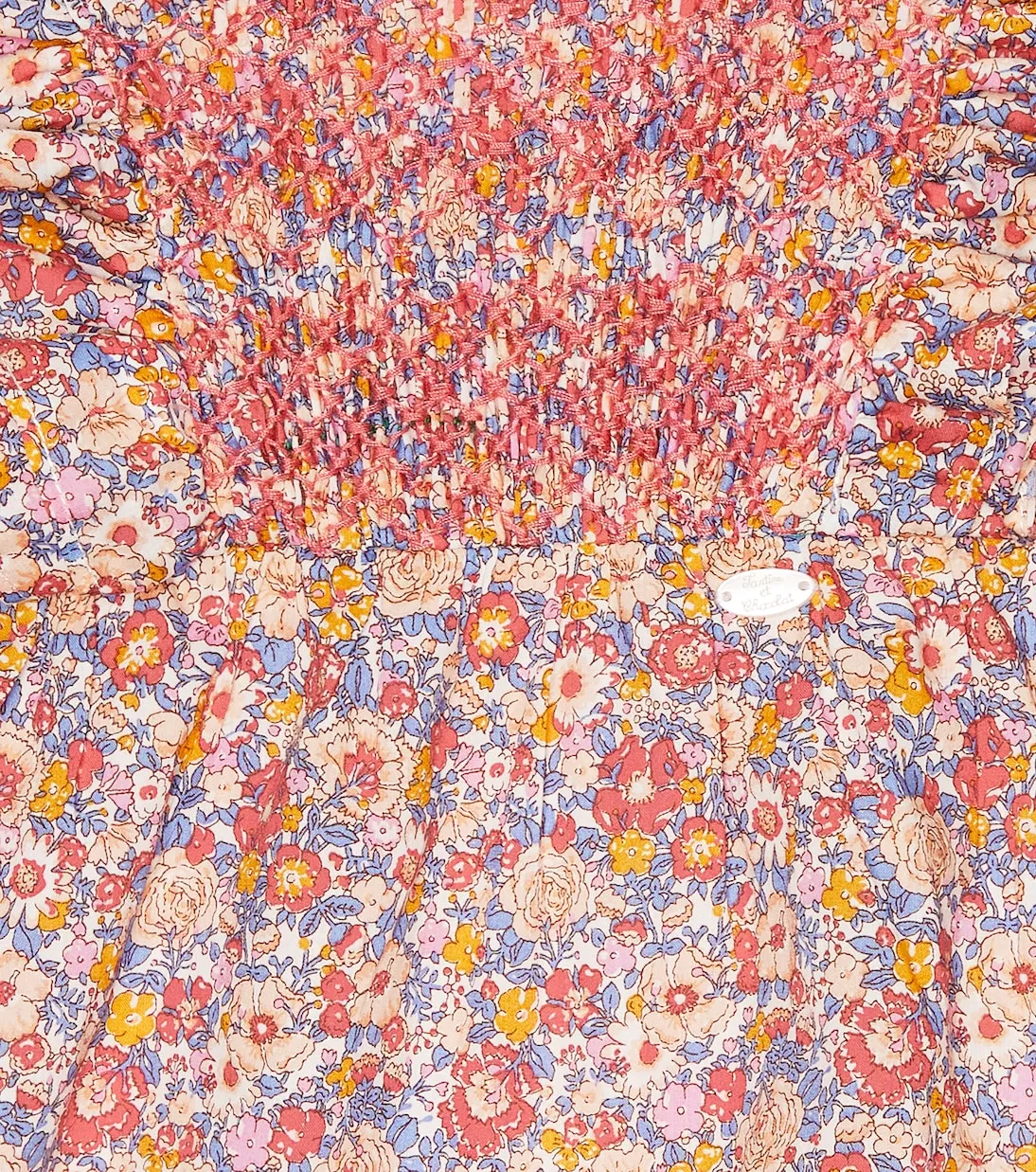 Children's cotton romper with floral print Tartine Et Chocolat, multicolor