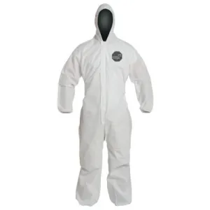DuPont™ Proshield 10 Coveralls White with Attached Hood, White, 4X-Large, PB127SW-4XL