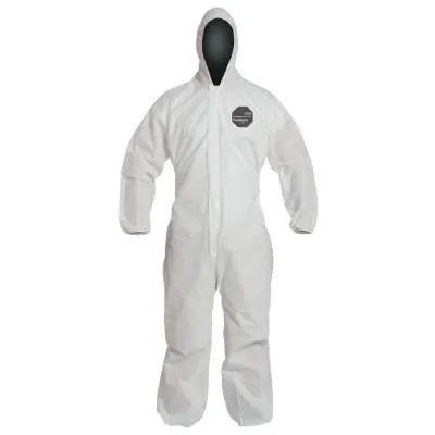 DuPont™ Proshield 10 Coveralls White with Attached Hood, White, 4X-Large, PB127SW-4XL