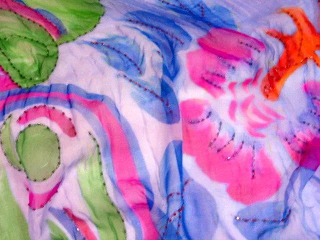 Embellished Silk Chiffon