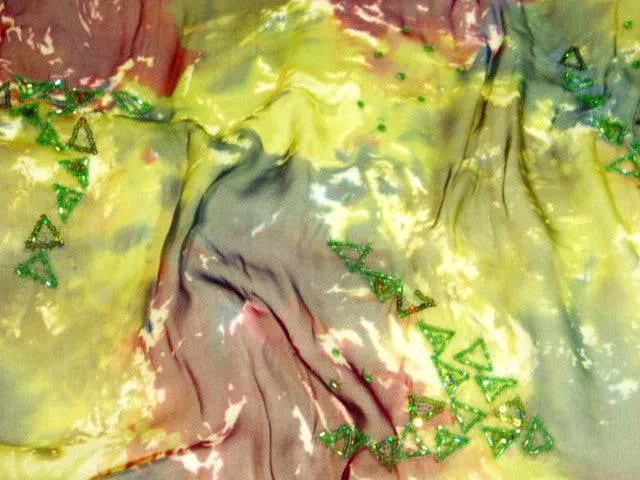 Embellished Silk Chiffon
