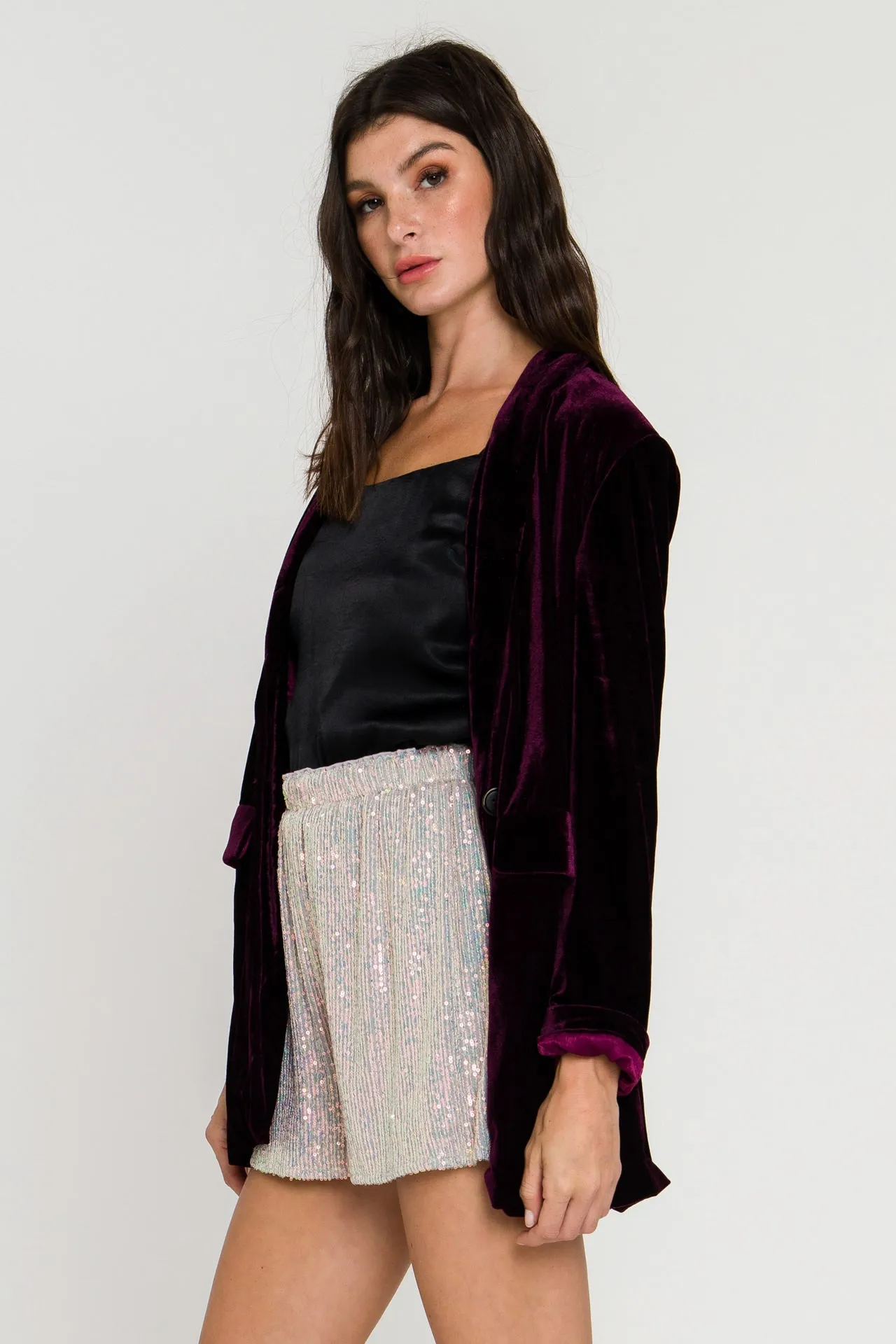 Endless Rose - Velvet Blazer - Final Sale