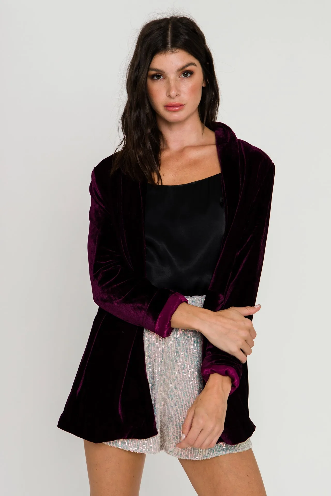 Endless Rose - Velvet Blazer - Final Sale