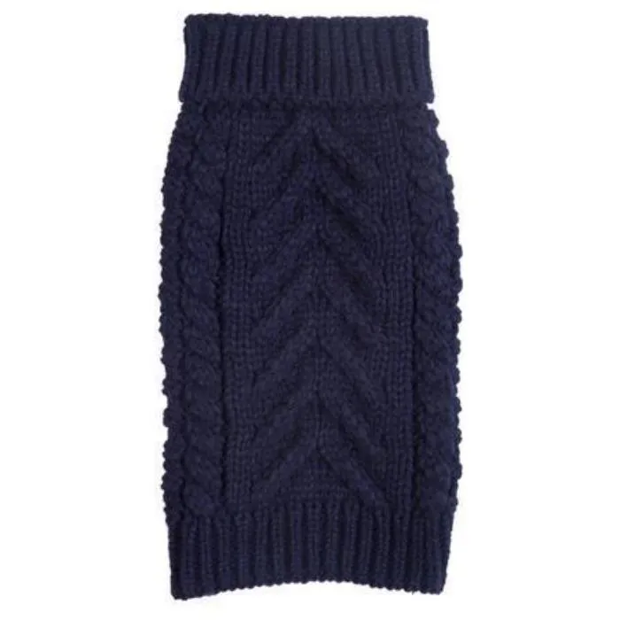 Fabdog | Chunky Turtleneck Dog Jumper - Navy