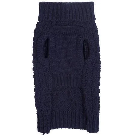 Fabdog | Chunky Turtleneck Dog Jumper - Navy