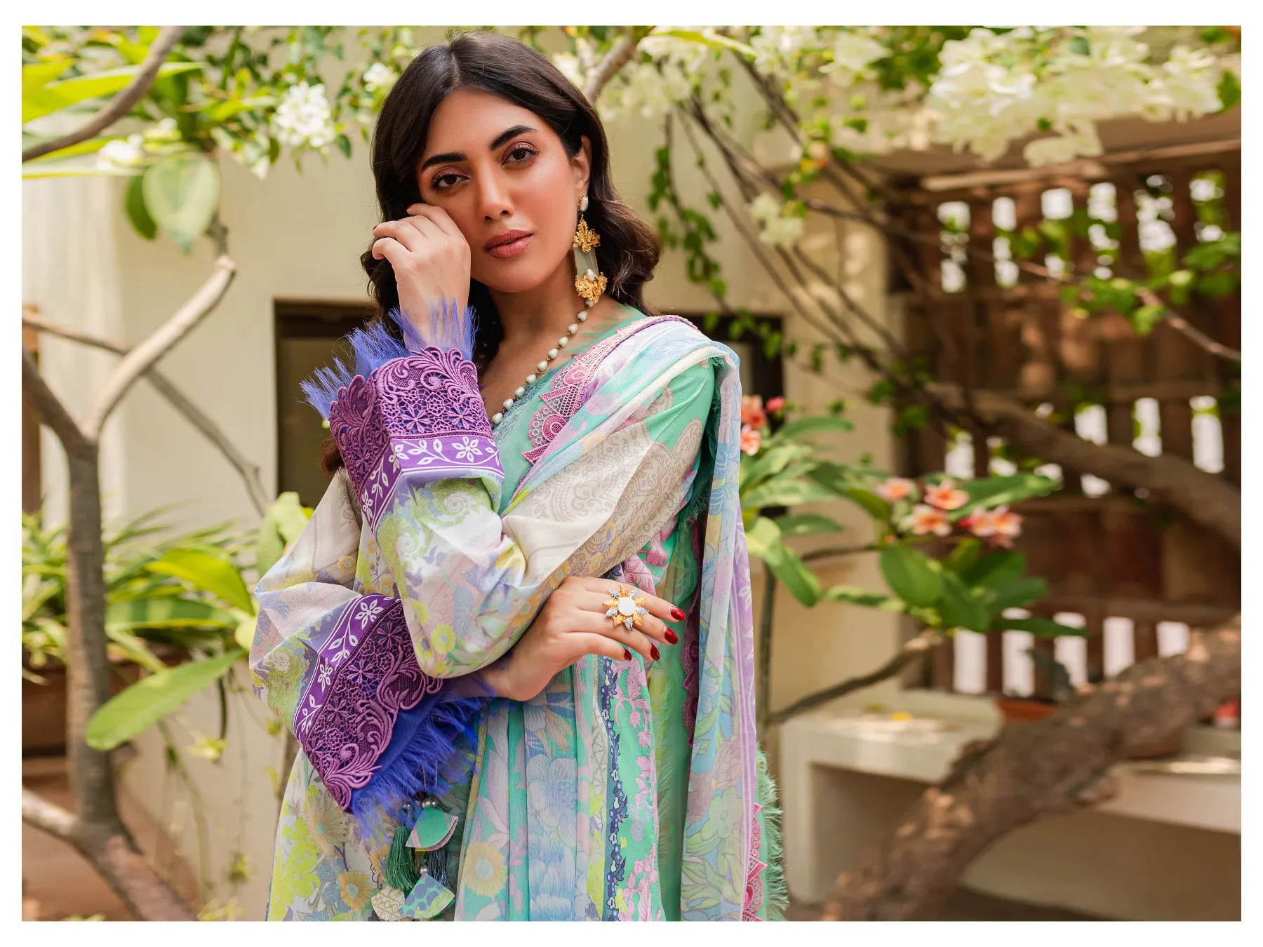 Firdous Lawn Collection with Chiffon Dupatta  – 20286-B