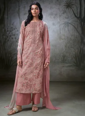 Ganga Pure Cotton Unstitched Suit Fabric Material for Women