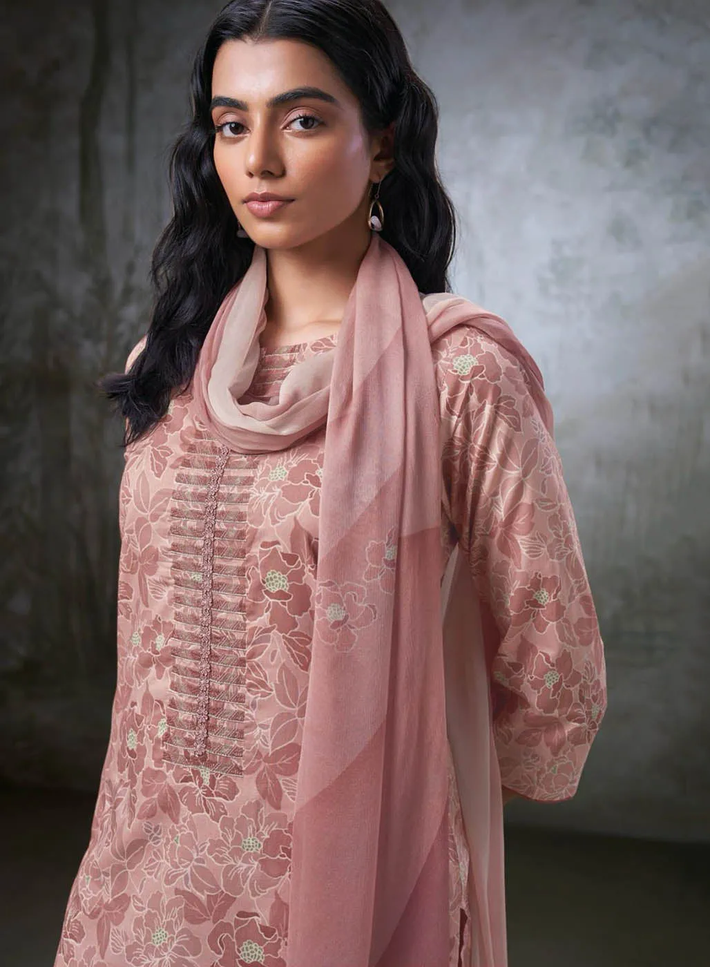 Ganga Pure Cotton Unstitched Suit Fabric Material for Women