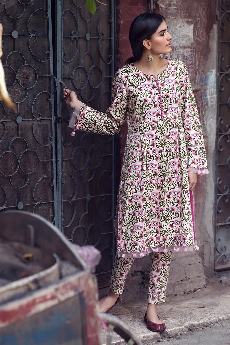 Gul Ahmed Winter Collection – Single Printed Corduroy Shirt SCD-04