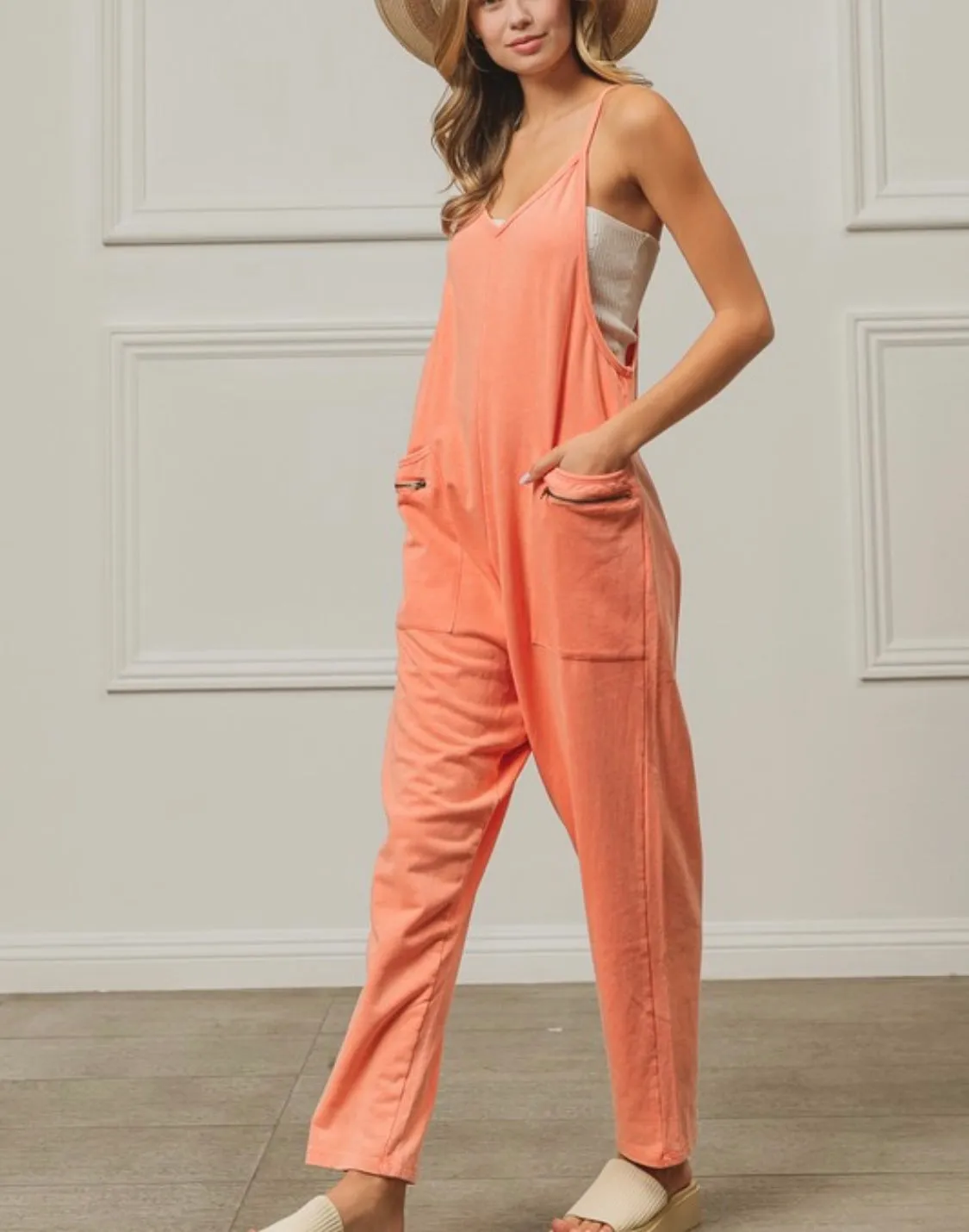 Just Peachy Vintage Overalls