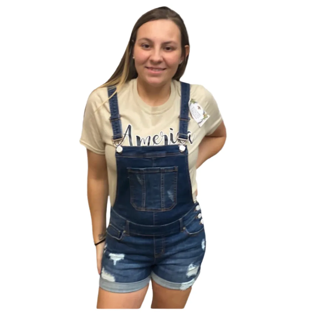KanCan Overall Shorts