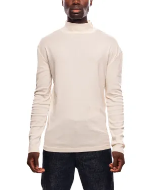 Long Sleeve Rib Turtle Neck Light Cream