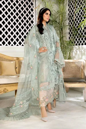 MARIA.B Mbroidered Heritage Edition ’21 – Sky blue and Peach (BD-2206)