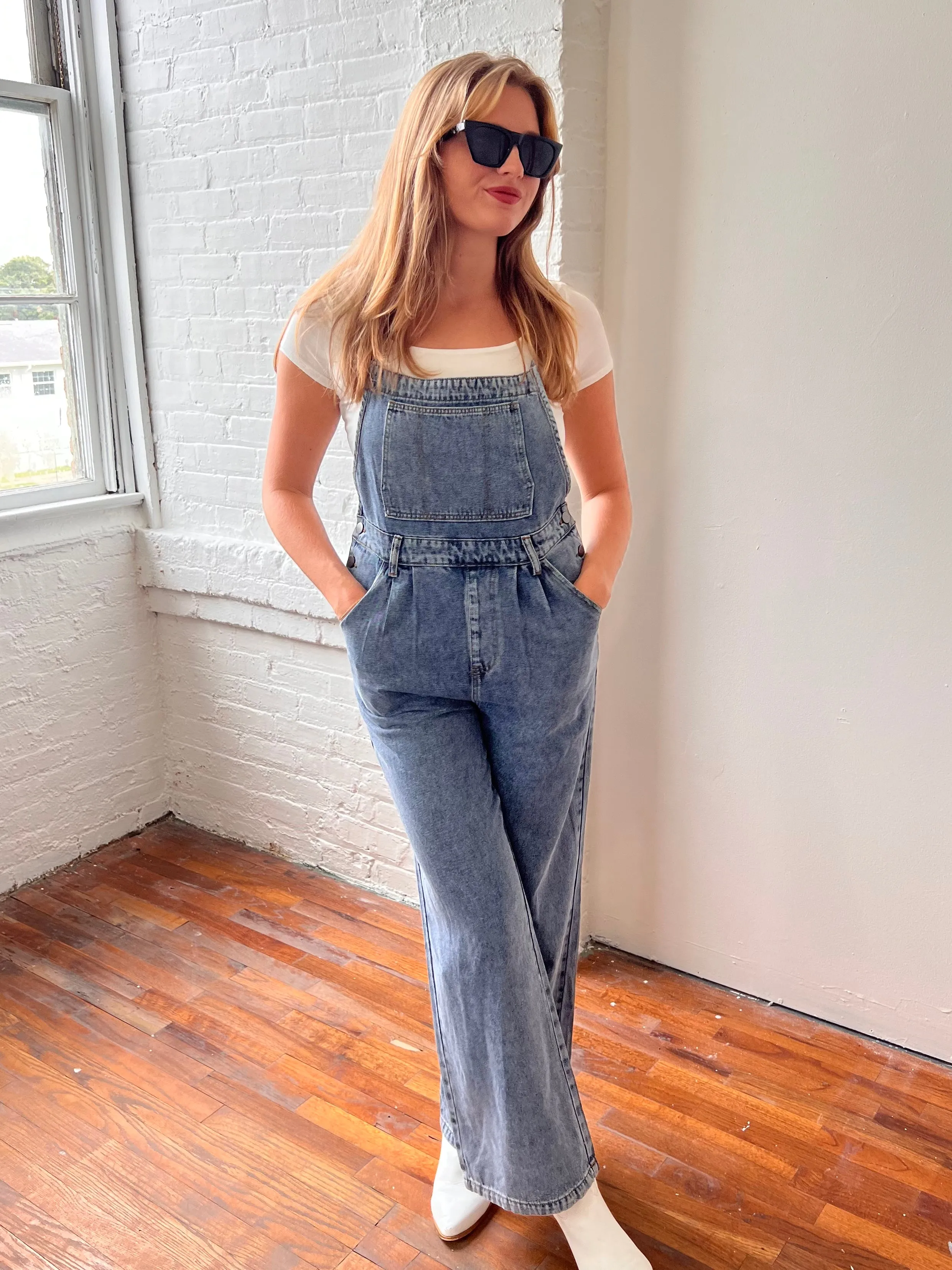 MARLOWE OVERALLS IN DENIM