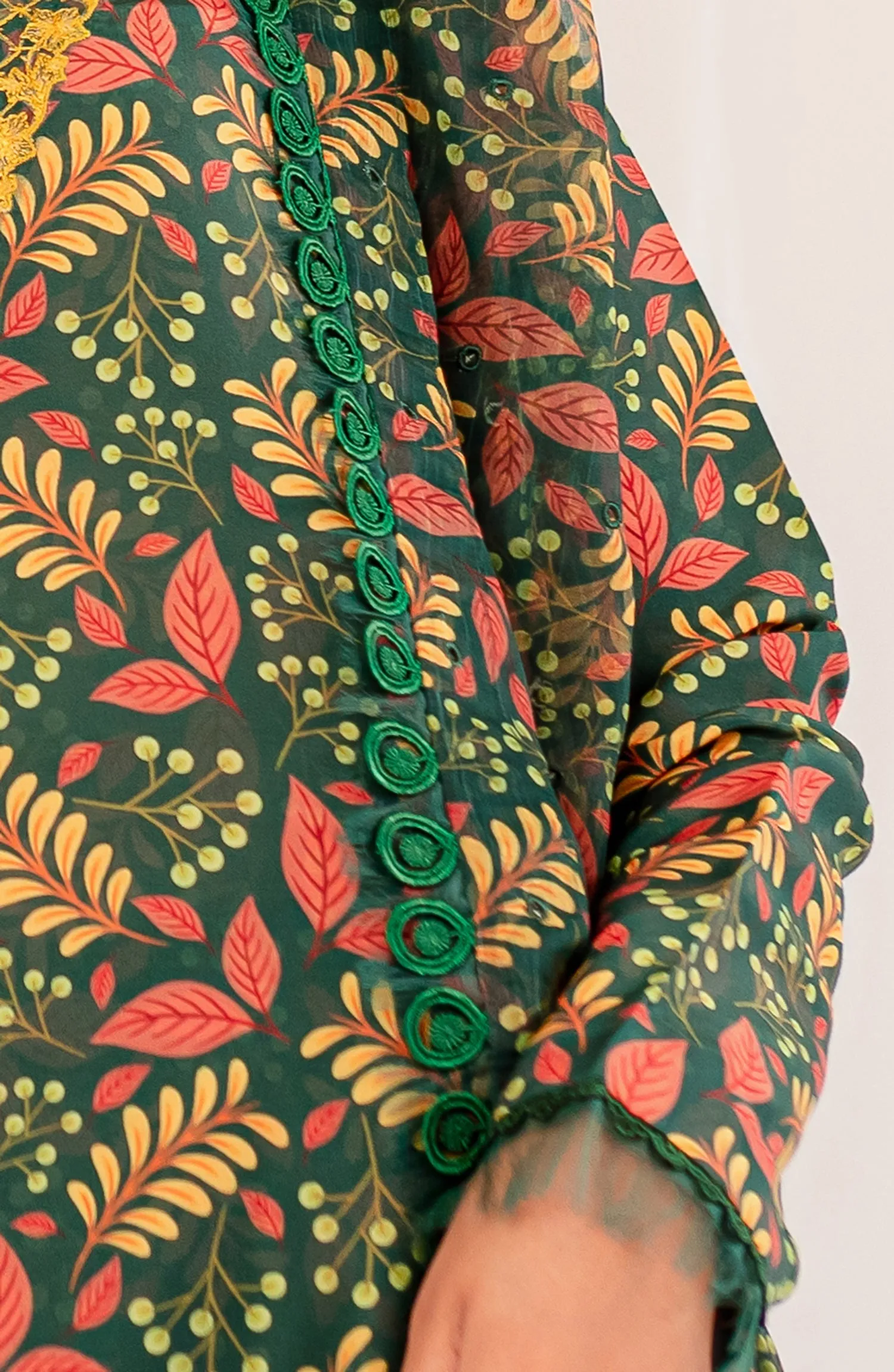 Maryum N Maria Aleena Fusion Prints – Amber (MLFD-162)