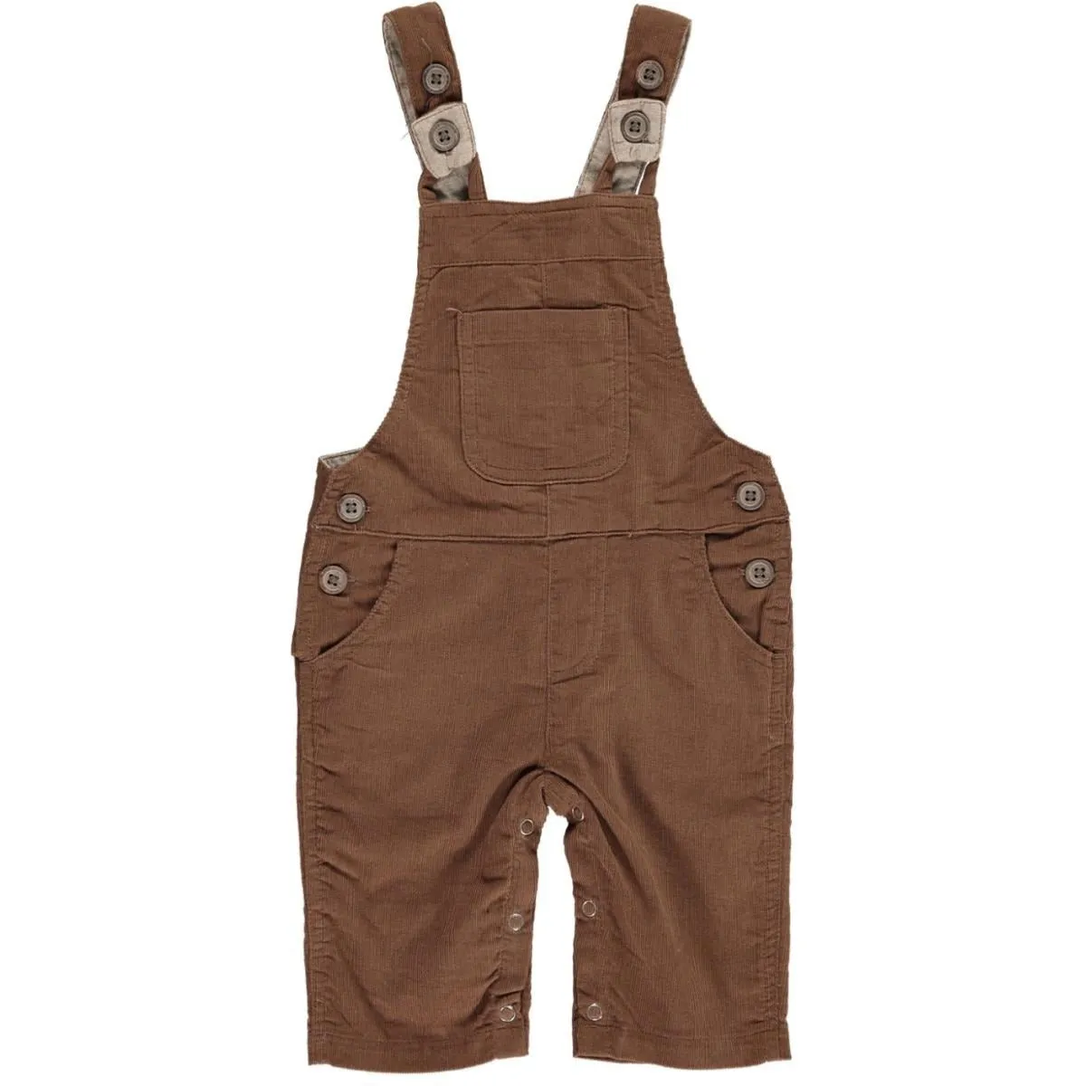 Me & Henry Harrison Cord Overalls - Brown