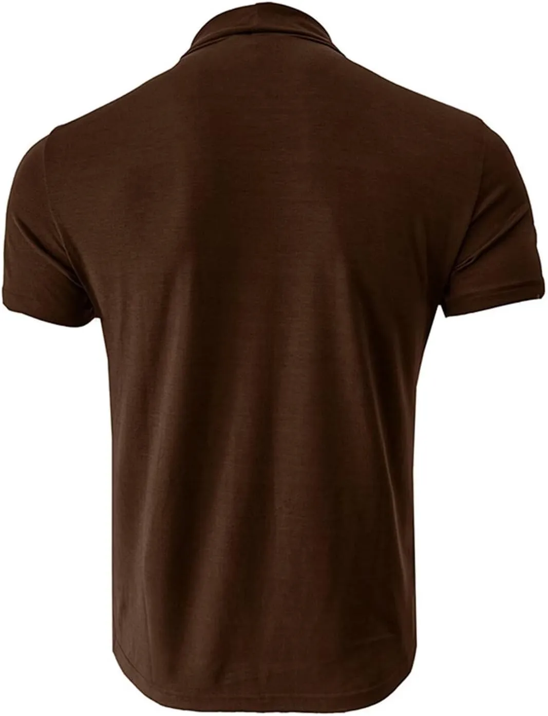 Men's Fashion Shirts Short Sleeve Mock Turtleneck T-Shirts Casual Undershirt Tops