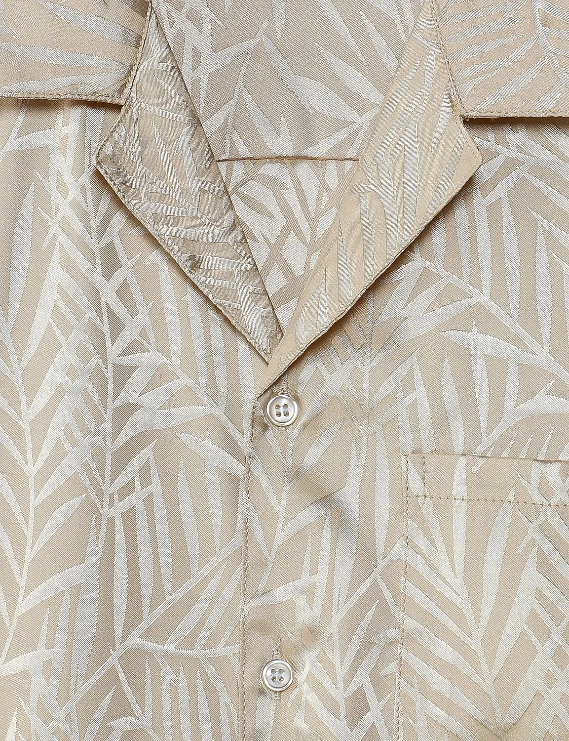 Mens Shiny Satin Silk-Like Designer Shirt Summer Regular Fit Short Sleeve Button Up Floral Shirt with Pocket