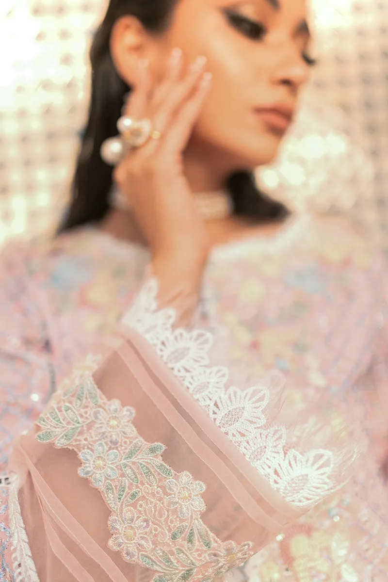 Mushq Hemline Casablanca Spring/Summer Lawn Collection – Pink Suede