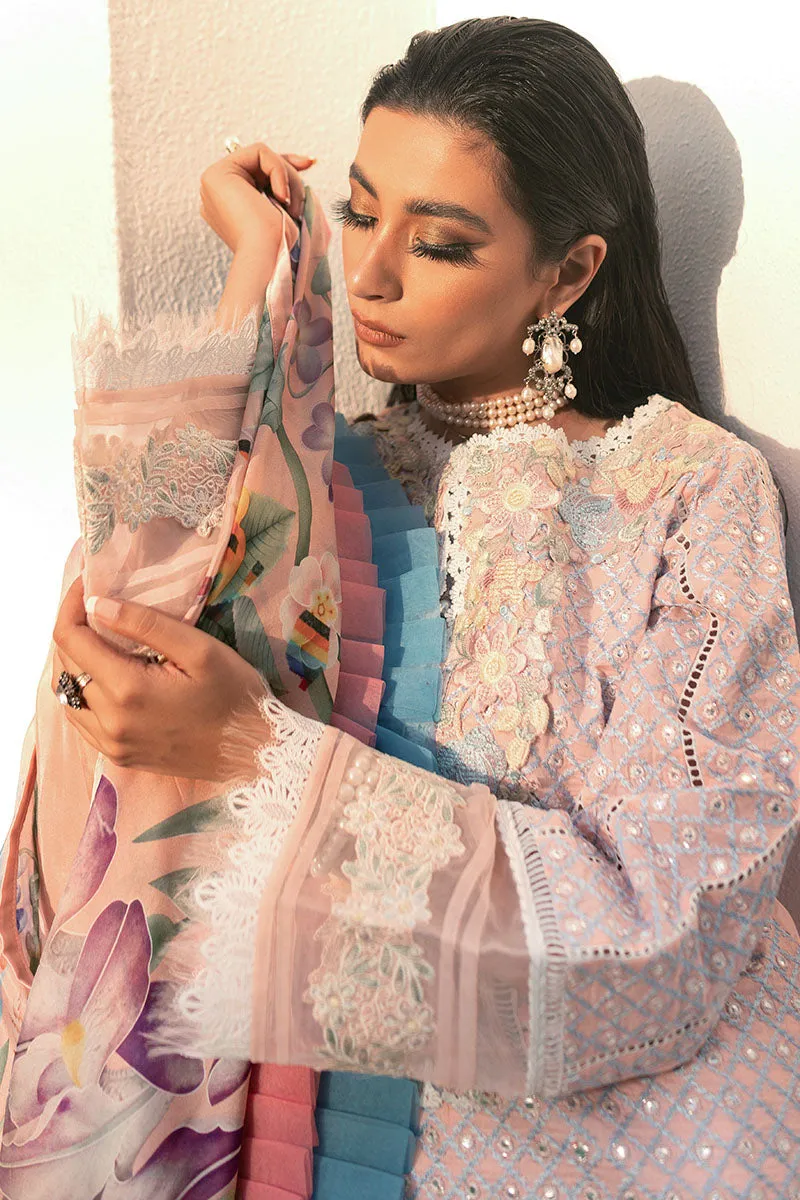 Mushq Hemline Casablanca Spring/Summer Lawn Collection – Pink Suede