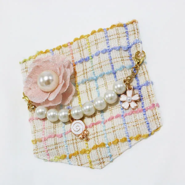 Necklace Pocket Tee - White