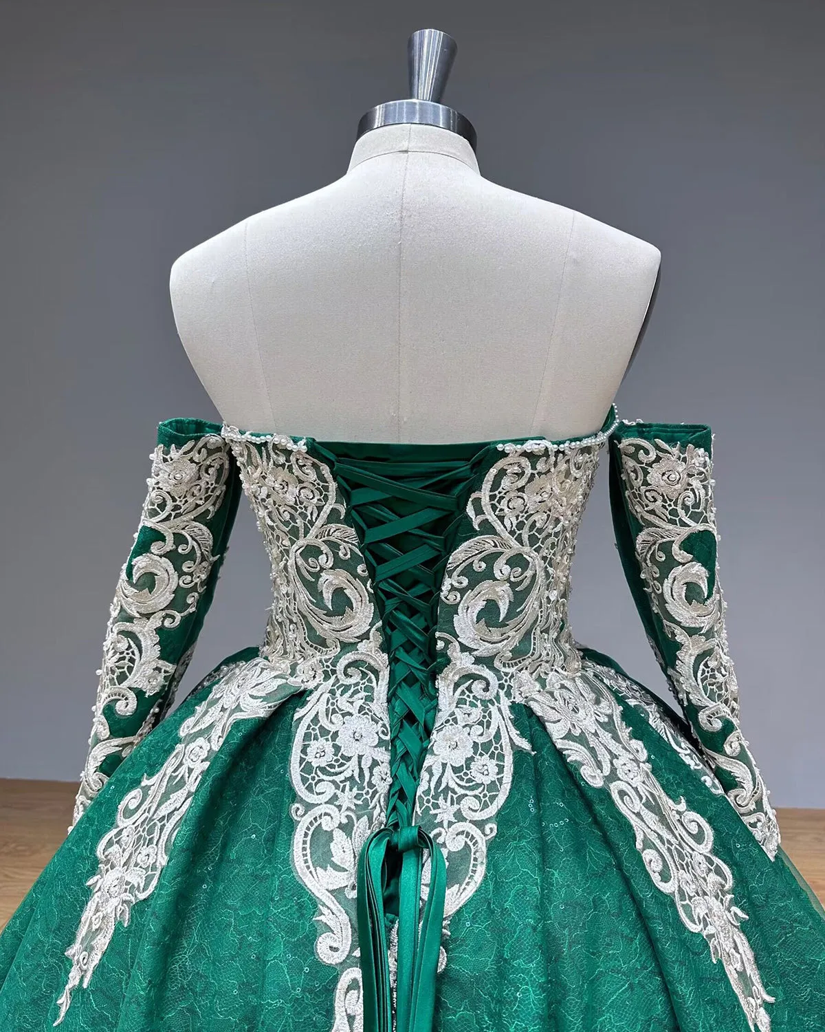 New Arrival Detachable Sleeves Classic Dress Shining Tulle Robes for Special Events