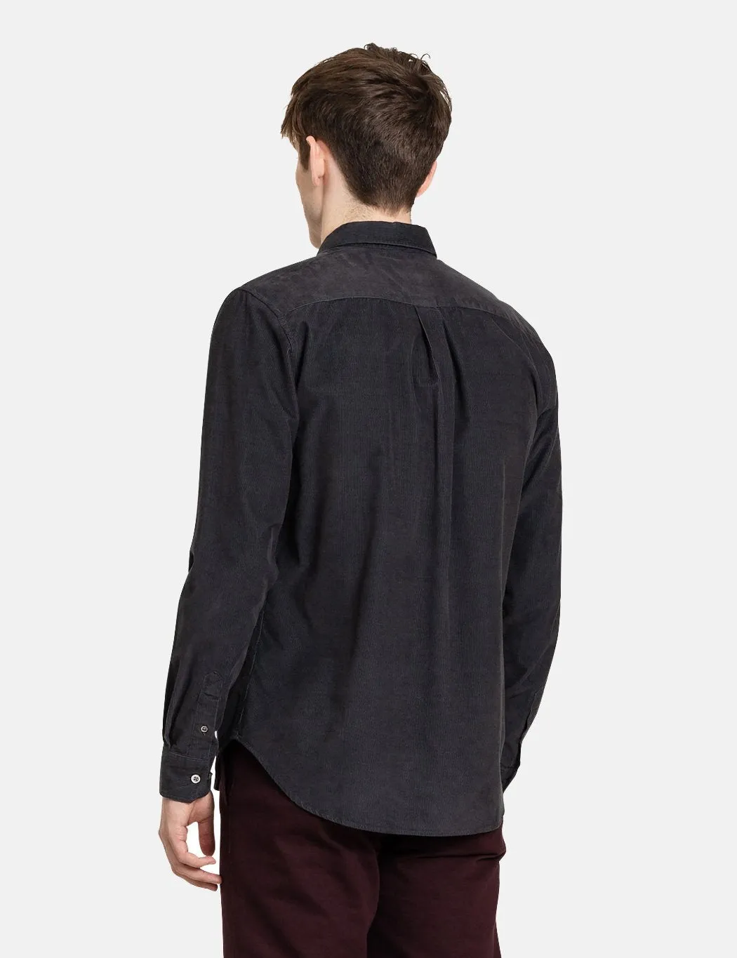 Norse Projects Osvald Corduroy Shirt - Slate Grey