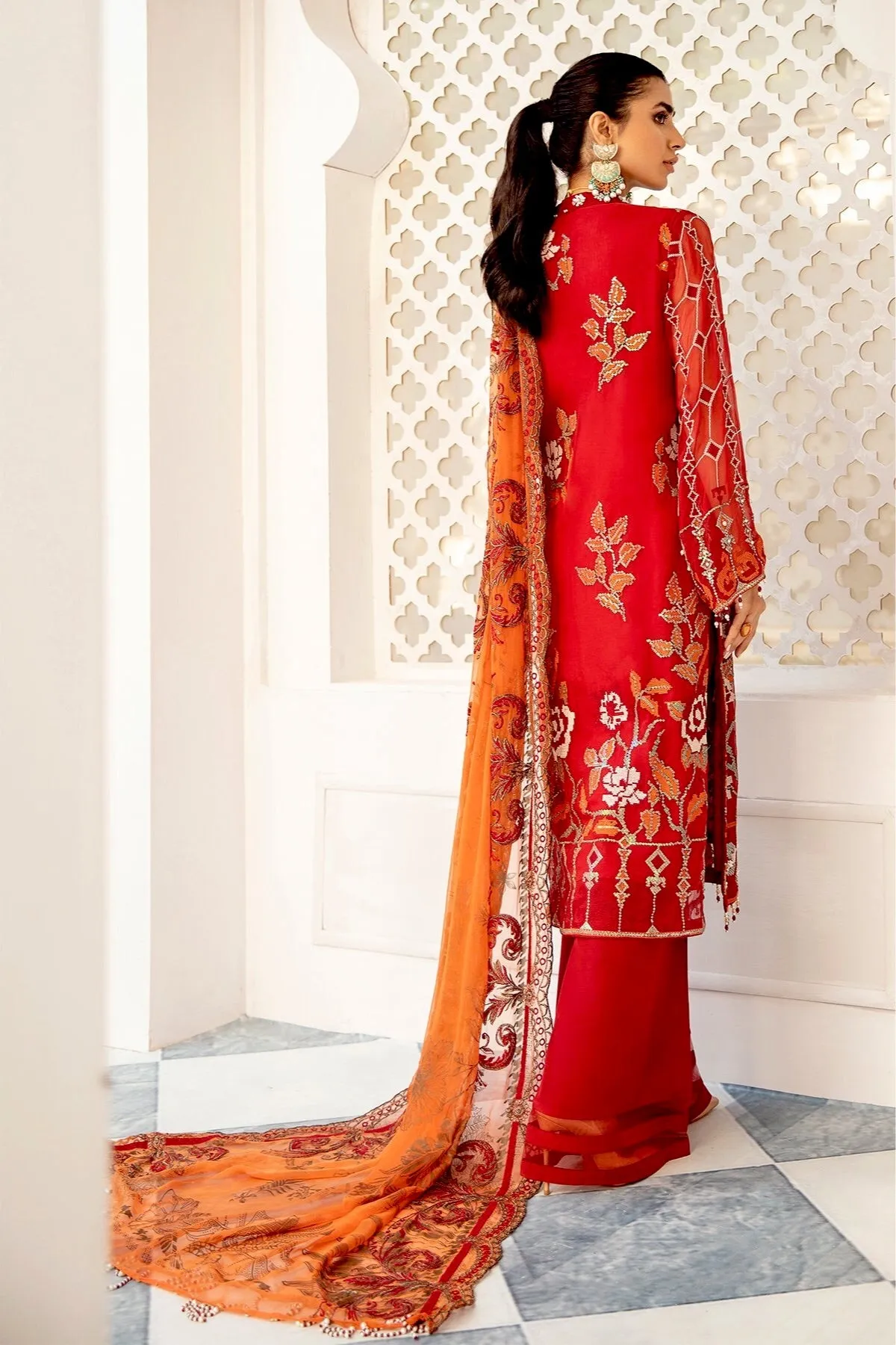 Nureh Mor Bagh Luxury Chiffon Formal Wear Collection – NL-14