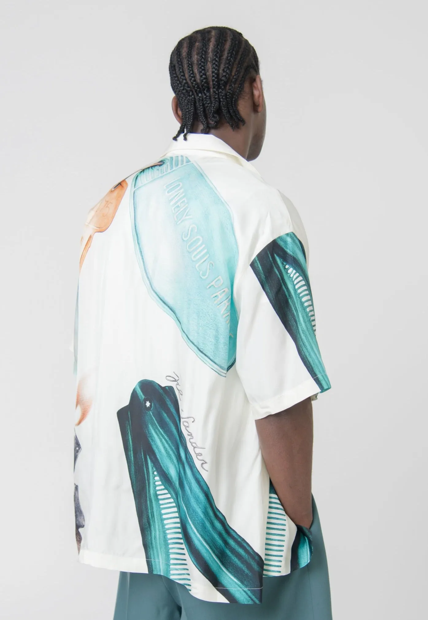 Objects Print Shirt Metal White J22DL0134
