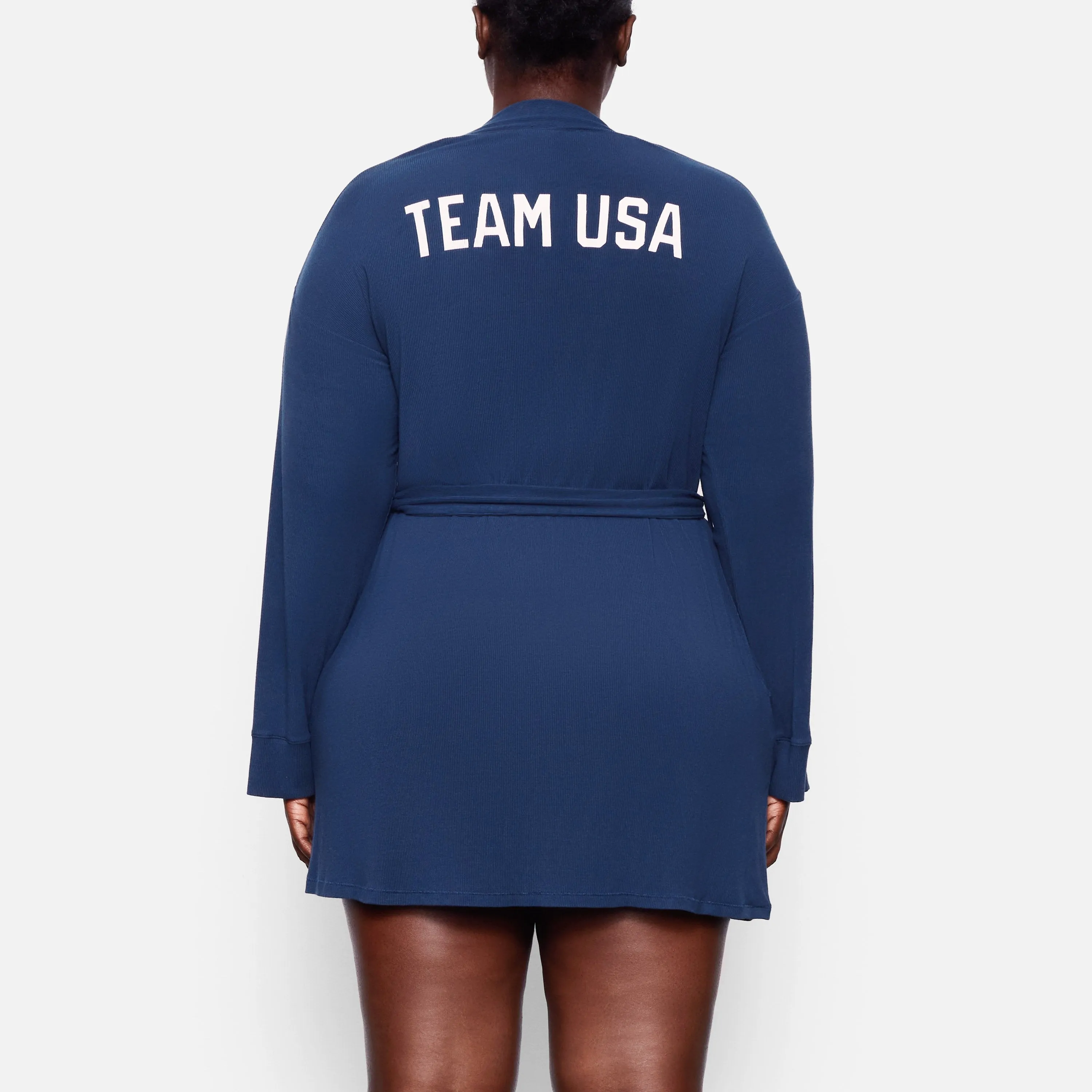 OLYMPIC CAPSULE RIB ROBE | NAVY