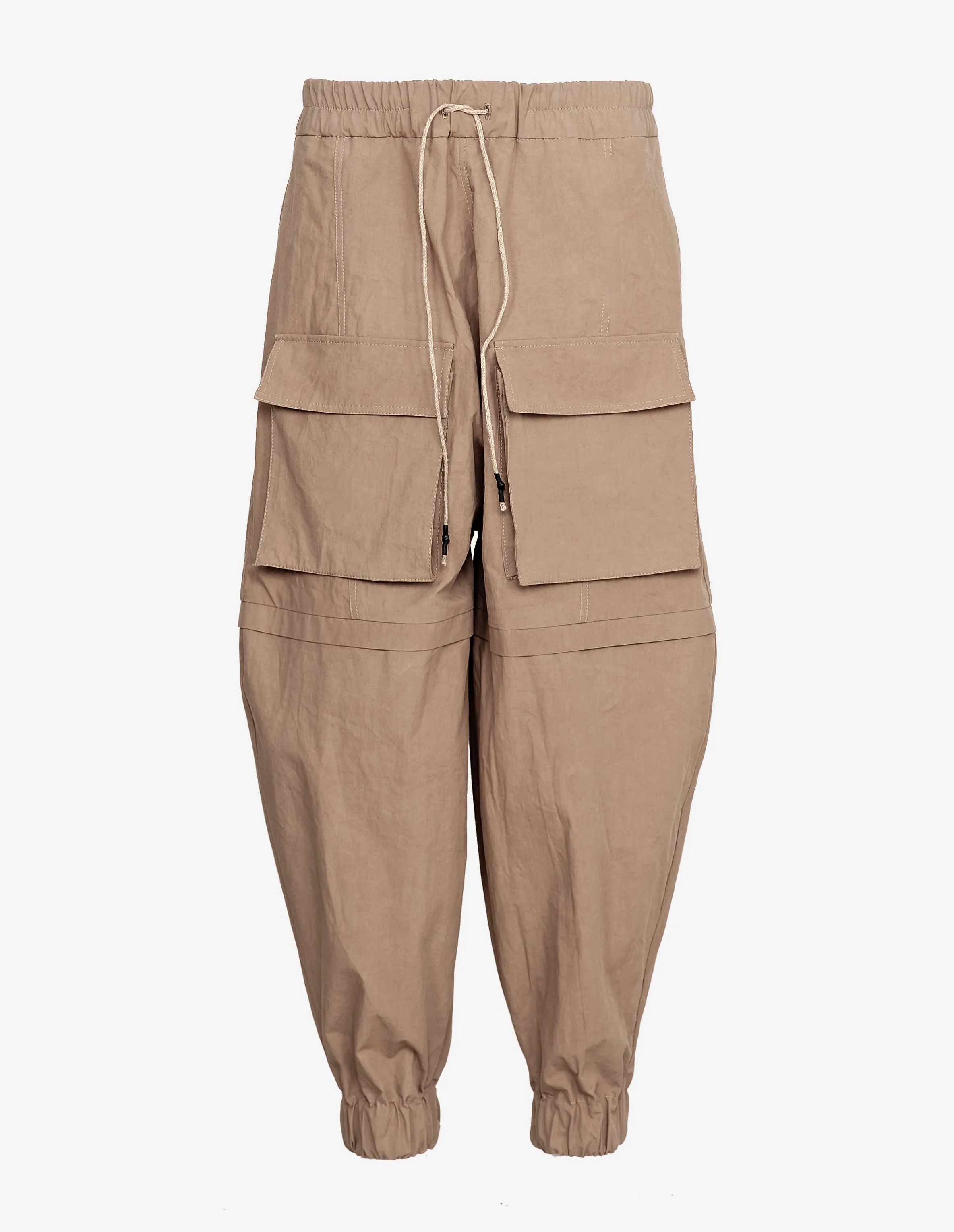 Patch Pocket Wide-Leg Pants