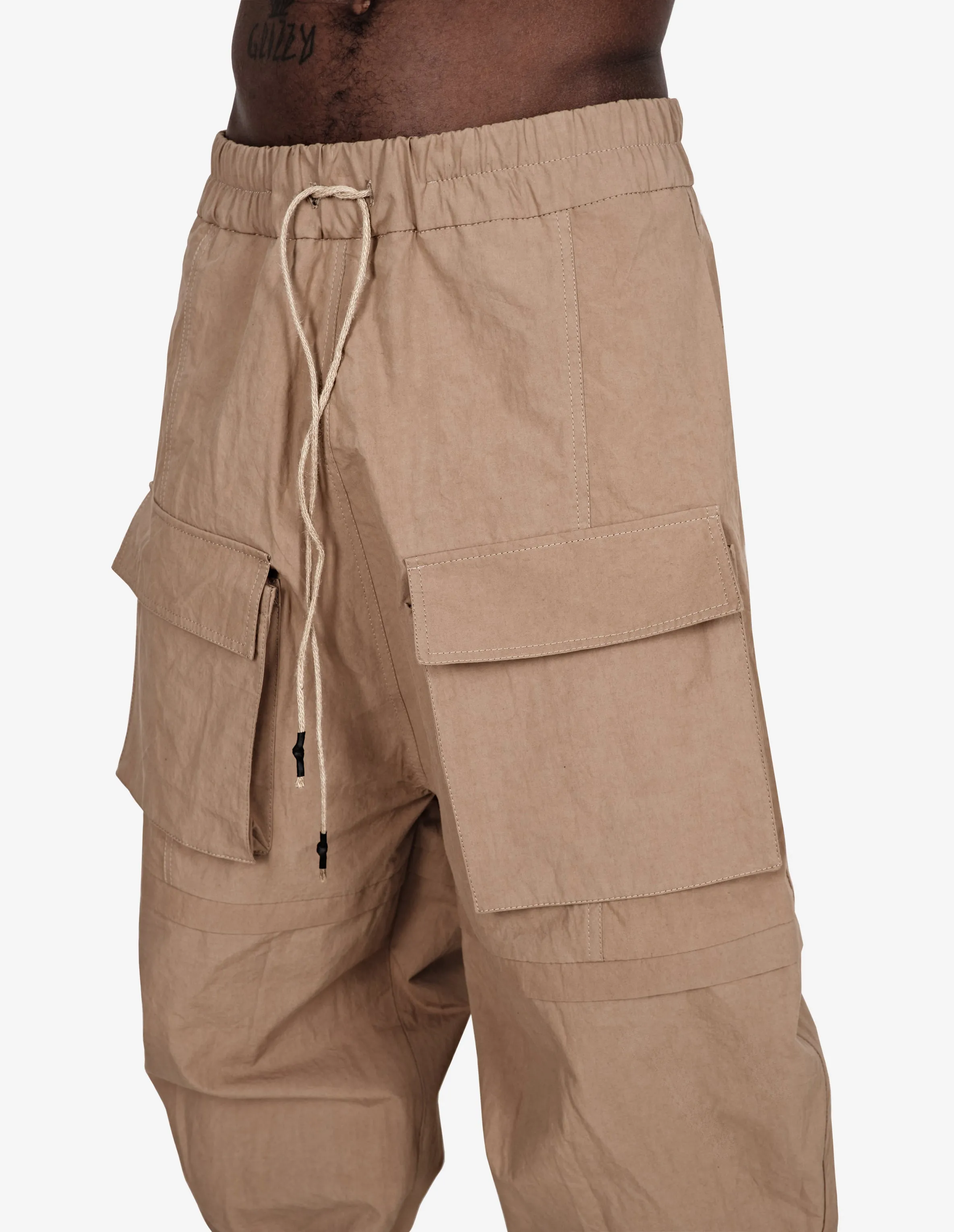 Patch Pocket Wide-Leg Pants