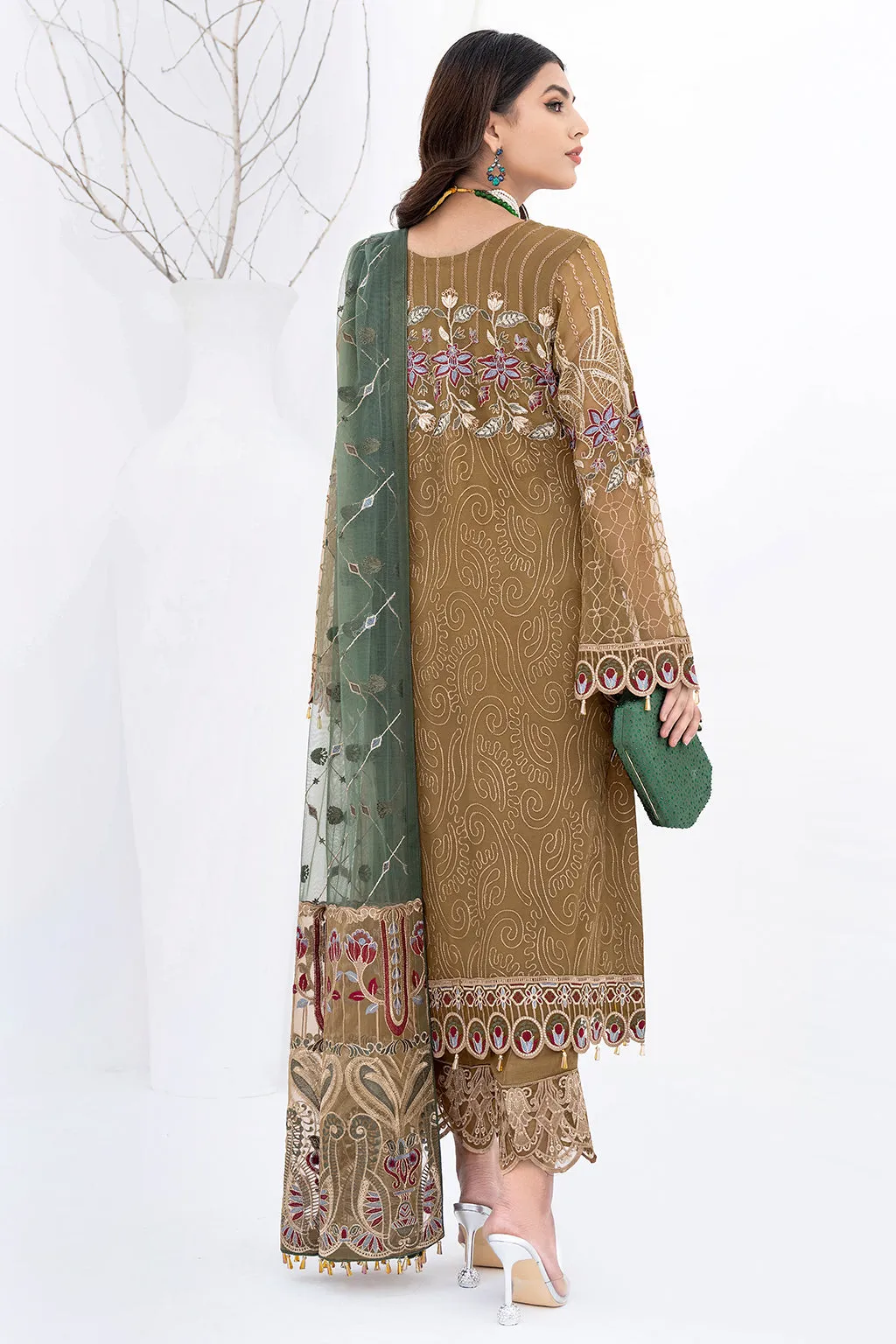 Ramsha Chevron Chiffon Collection 2023 – A-601