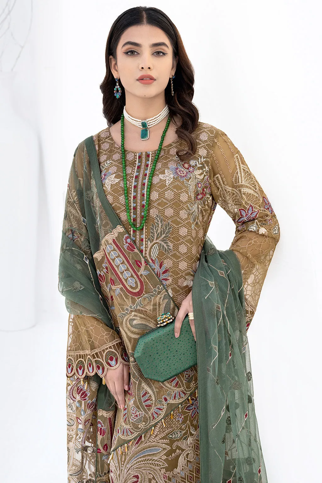 Ramsha Chevron Chiffon Collection 2023 – A-601