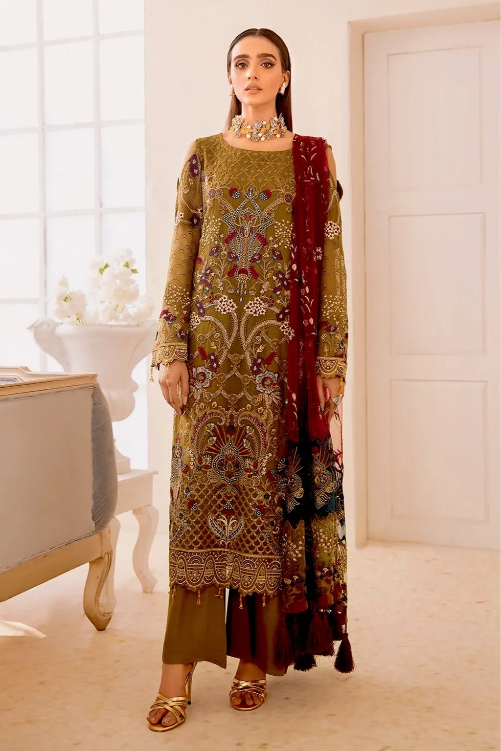 Ramsha Chevron Chiffon Collection Vol-4 – A-406